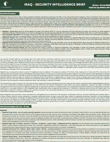 Iraq Bespoke Report